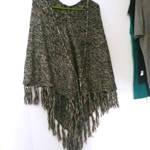Nasty Gal Grey Blended Poncho